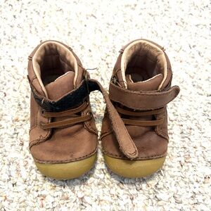 Stride Ride Brown Leather Kids Shoes
